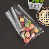 100 tk läbipaistev lame avatud ülaosa kommikott OPP plastikust tsellofaanist kott pulgakommi pakkimine küpsiste pakkimine pulmapeo kinkekotid