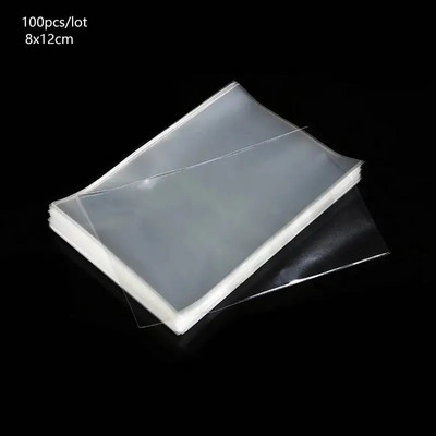 100 tk läbipaistev lame avatud ülaosa kommikott OPP plastikust tsellofaanist kott pulgakommi pakkimine küpsiste pakkimine pulmapeo kinkekotid