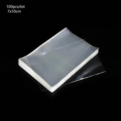 100 tk läbipaistev lame avatud ülaosa kommikott OPP plastikust tsellofaanist kott pulgakommi pakkimine küpsiste pakkimine pulmapeo kinkekotid