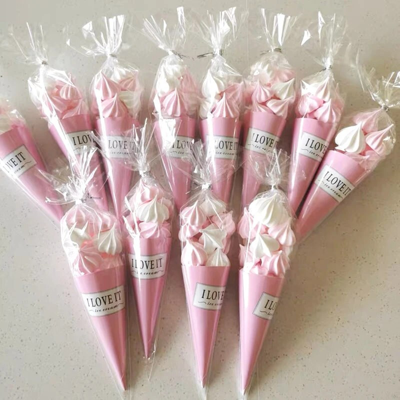 50 db műanyag átlátszó cukorka zacskók háromszögű snack táska popcorn süti csomagoló táska esküvői születésnapi babazuhanyhoz