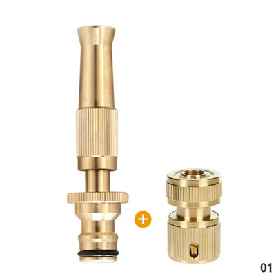 Autós nagynyomású vízszóró pisztoly szórófej Mosógép fúvóka gyorscsatlakozóval sárgaréz gyepkerti tömlőcső