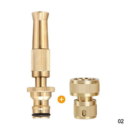 Autós nagynyomású vízszóró pisztoly szórófej Mosógép fúvóka gyorscsatlakozóval sárgaréz gyepkerti tömlőcső