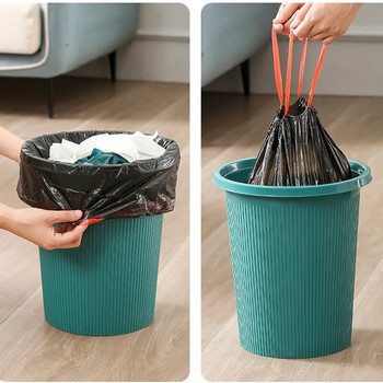 12 τμχ/1 Σακούλες σκουπιδιών σε ρολό Πυκνωμένη σακούλα σκουπιδιών μιας χρήσης, γιλέκο, τσάντα αποθήκευσης δοχείων σκουπιδιών, Πλαστική τσάντα κουζίνας οικιακής χρήσης