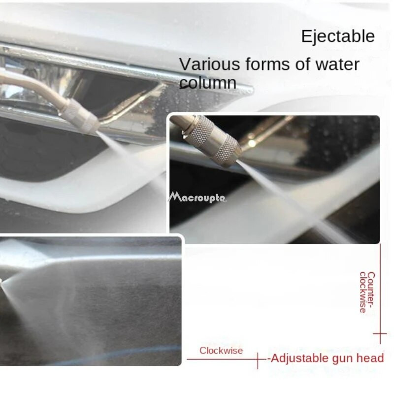Kiváló minőségű elektromos vízpisztolymosó vízsugár kerti mosó tömlő pálca fúvóka permetező öntöző locsoló tisztítóeszköz