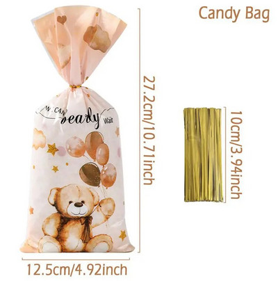 25/50db Cukorka táskák Ajándék csomagolótáskák Szivárvány Egyszarvú Születésnapi Party dekorációk Ajándék cukorka táska Babazuhany parti kellékek