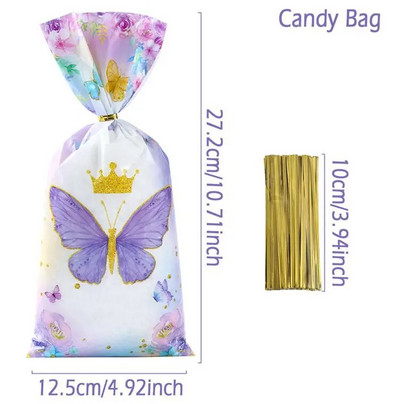 25/50db Cukorka táskák Ajándék csomagolótáskák Szivárvány Egyszarvú Születésnapi Party dekorációk Ajándék cukorka táska Babazuhany parti kellékek