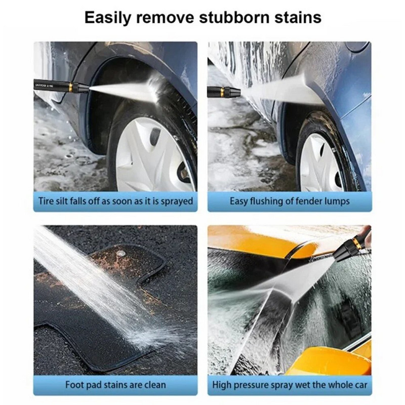 Többfunkciós nagynyomású kerti szórópisztoly, állítható kézi tömlőfúvóka öntöző Kertészeti eszköz virágfű permetezéséhez