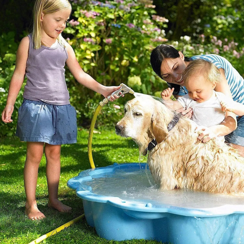 Kerti tömlőfúvóka Nagy teherbírású fém szórópisztoly permetező sárgaréz autómosó üzemekhez, öntözéshez, háziállatokhoz, zuhanypadló tisztításához