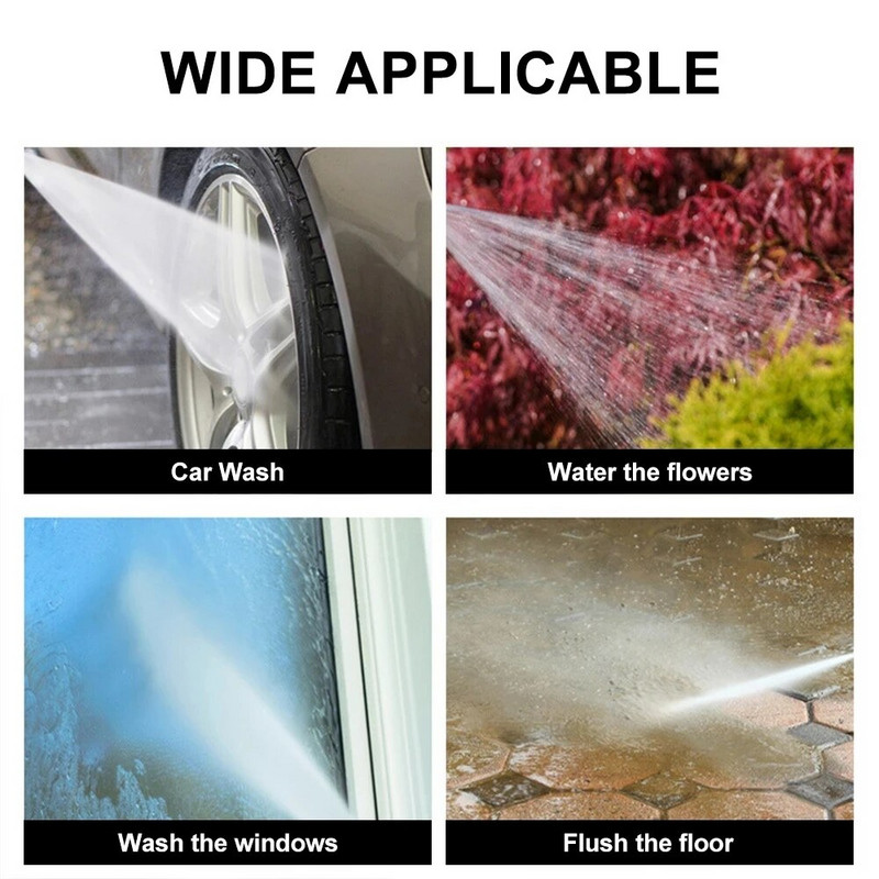 1/4 nagynyomású mosó zuhany autómosó vízpisztoly Háztartási kefe autós öntöző fúvóka soros típusú réz