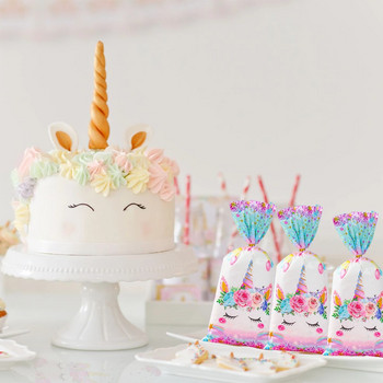 25/50 БР. Unicorn Тематична чанта за бонбони Подаръчна опаковъчна чанта Unicor Birthday Party Decor Wedding Baby Shower Party Supplies Подаръчна чанта