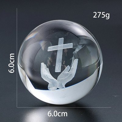 60mm átlátszó buborékos kristálygömb íróasztal díszek otthoni kreatív üveg dekor gömb szökőkút vízkerék forgó golyós kiegészítők