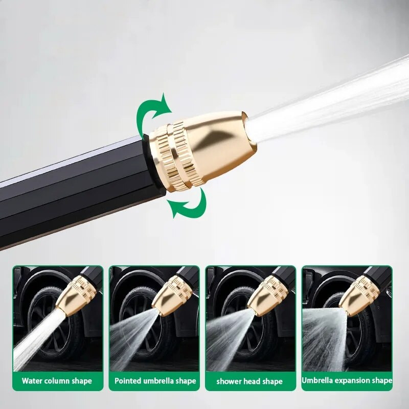 Hordozható autómosó nagynyomású vízszóró pisztoly locsoló habos vízpisztoly otthoni kerttisztításhoz, autómosó tartozékokhoz