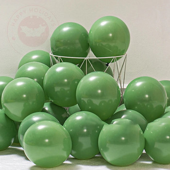 10 ιντσών 20/50/100 τμχ Vintage Πράσινο μελάνι Αβοκάντο με Πράσινο Μπαλόνι Διακόσμηση πάρτι γενεθλίων μωρού Διακόσμηση σκηνής με θέμα το δάσος