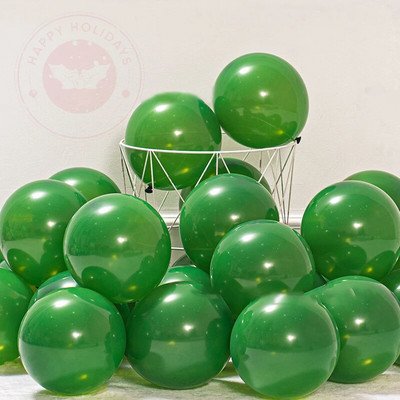 10 hüvelykes 20/50/100 db Vintage olivazöld avokádó tinta zöld léggömb baba születésnapi parti dekoráció erdő témájú jelenet dekoráció