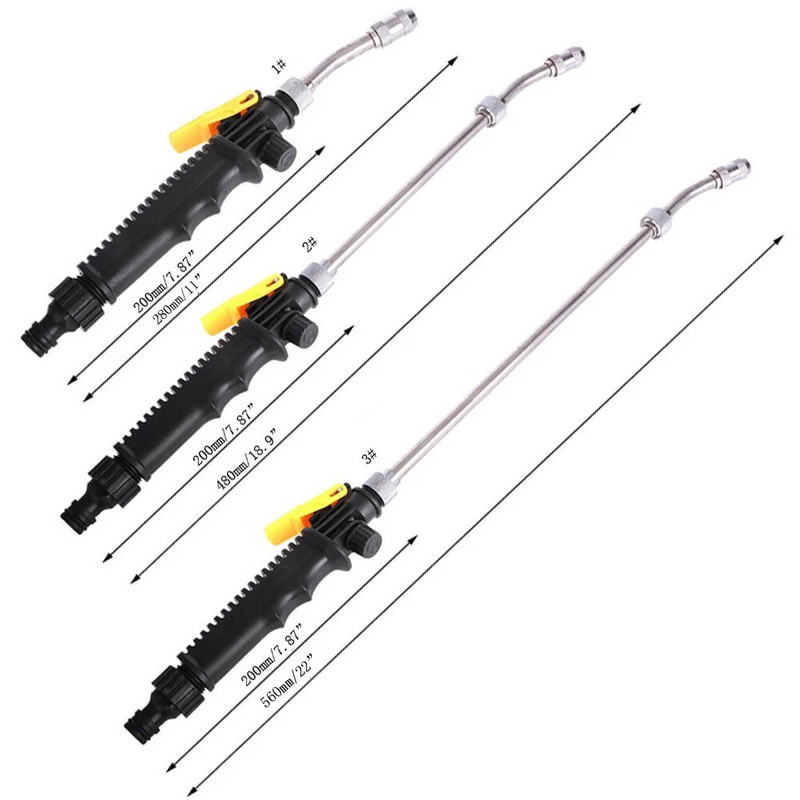 28-56 cm-es nagynyomású vízpisztoly rézmosó autó öntözőberendezések állítható öntözővel magasnyomású mosó kerti kellékek