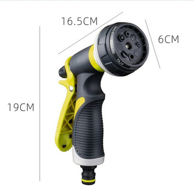 Öntözőpisztoly Kerti fúvóka tömlő fúvóka Állítható fúvóka Vízpisztoly Gyeptömlő Multifunkciós kerti nagynyomású permetező