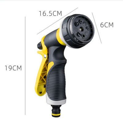 Öntözőpisztoly Kerti fúvóka tömlő fúvóka Állítható fúvóka Vízpisztoly Gyeptömlő Multifunkciós kerti nagynyomású permetező