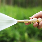 Pisztoly autómosáshoz szórópisztoly tömlő fúvóka réz egyenes magas kerti állítható nyomás