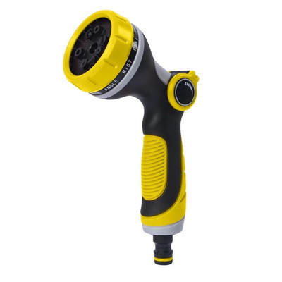 Kerti tömlő fúvóka Nagy teherbírású fém vízszóró pisztoly nagynyomású mosó permetező 10 állítható mintával