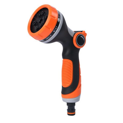 Kerti tömlő fúvóka Nagy teherbírású fém vízszóró pisztoly nagynyomású mosó permetező 10 állítható mintával