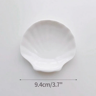 Kerámia tányér gyümölcstároló tálcák Kreatív desszerttányérok Reggelizőtálca Tengeri kagylódísz Étkező edények Platos Cerámica