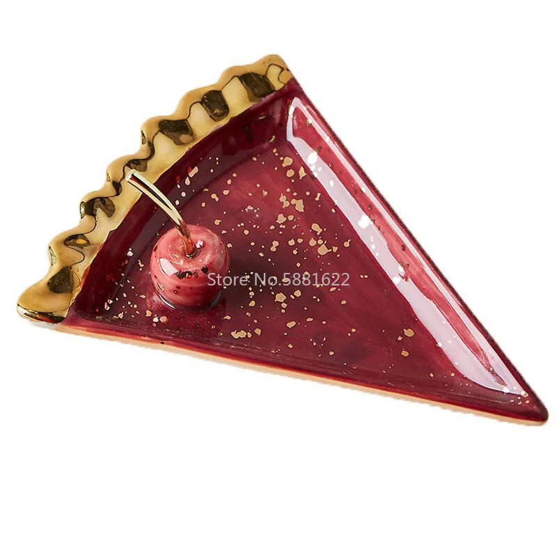 Skandináv kerámia görögdinnye alma kis ékszer tálka fülbevaló nyaklánc gyűrű tároló tányérok gyümölcs desszert tál díszítés