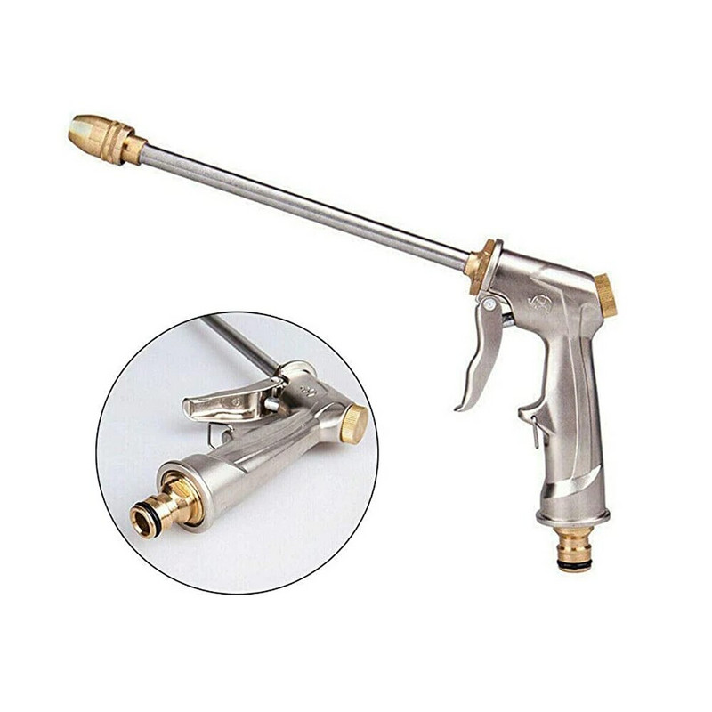Kerti vízpisztoly állítható nagynyomású mosó autómosó fém pisztoly hab fúvókák öntözőtömlő fém locsolóhoz