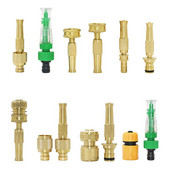 Réz nagynyomású fúvóka autómosó öntözés kerti tömlő vízpisztolyok állítható permetező tömlő sárgaréz locsolók