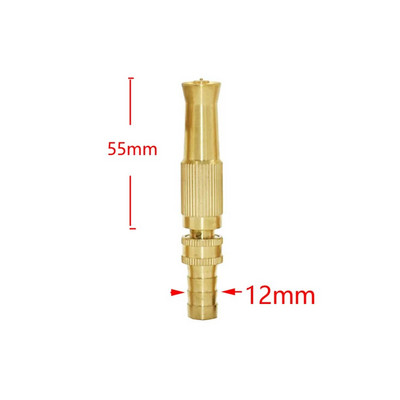 Réz nagynyomású fúvóka autómosó öntözés kerti tömlő vízpisztolyok állítható permetező tömlő sárgaréz locsolók
