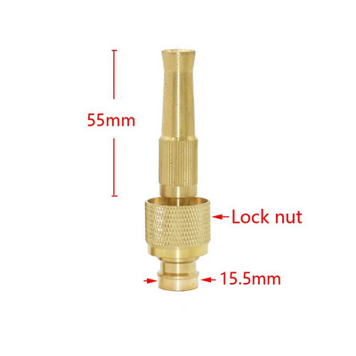 Réz nagynyomású fúvóka autómosó öntözés kerti tömlő vízpisztolyok állítható permetező tömlő sárgaréz locsolók