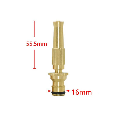 Réz nagynyomású fúvóka autómosó öntözés kerti tömlő vízpisztolyok állítható permetező tömlő sárgaréz locsolók