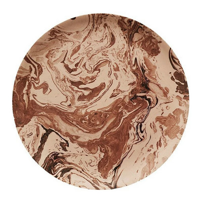 Bambuszszálas étkészlet Kerek vacsoratál koreai stílusú saláta desszert kenyér tányérok gyümölcstálca uzsonnás edény otthoni konyha kávézóba