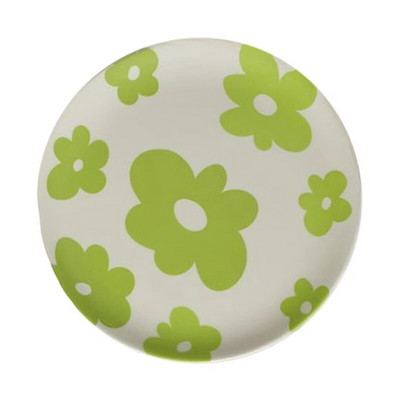 Bambuszszálas étkészlet Kerek vacsoratál koreai stílusú saláta desszert kenyér tányérok gyümölcstálca uzsonnás edény otthoni konyha kávézóba