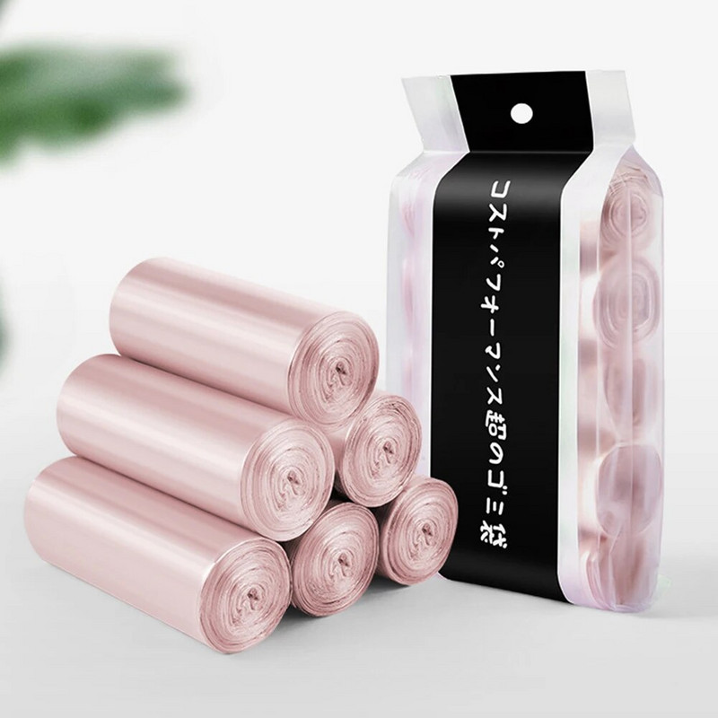 100 db/5 tekercs nagy vastagságú szemeteszsák otthoni konyhai szemetes szemetes tasak Eldobható szemeteszsákok