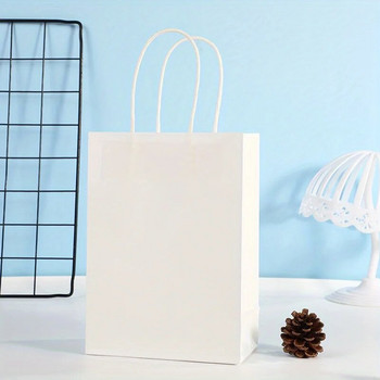 Τσάντες δώρου 10 τμχ για αποκριάτικες τσάντες ανακυκλώσιμες τσάντες για χριστουγεννιάτικο γάμο Γενέθλια από χαρτί Kraft Τσάντες αγορών Τσάντες παντοπωλείου