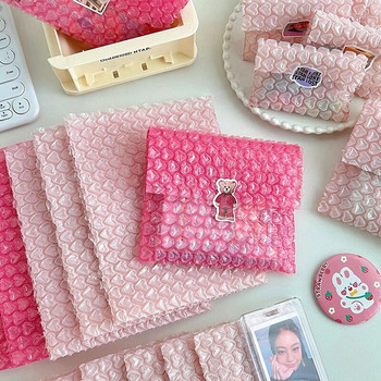 10PCS Pink Love Bubble Опаковъчни чанти за бизнес стоки/подаръци/пликове/пакетна чанта за бижута, подплатена против екструдиране, водоустойчива 