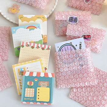 10PCS Pink Love Bubble Опаковъчни чанти за бизнес стоки/подаръци/пликове/пакетна чанта за бижута, подплатена против екструдиране, водоустойчива 