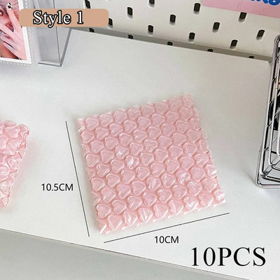 10 DB Rózsaszín szerelmes buborékos csomagolótáskák üzleti termékekhez/ajándékokhoz/borítékokhoz/ékszerekhez. 