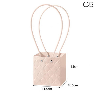 Hordozható virág csomagoló doboz esküvői dekoráció ajándéktáska kézitáska Valentin-napi születésnapi parti dekoráció barkács csokor csomagolás