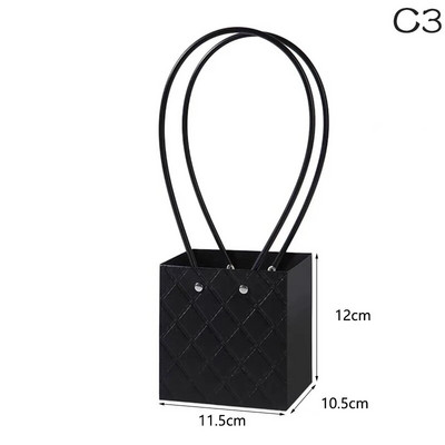 Hordozható virág csomagoló doboz esküvői dekoráció ajándéktáska kézitáska Valentin-napi születésnapi parti dekoráció barkács csokor csomagolás