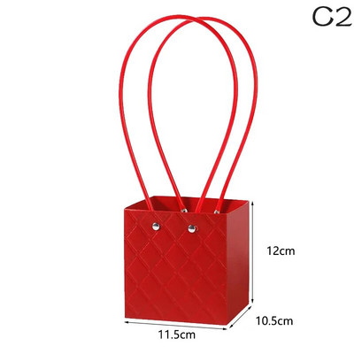 Hordozható virág csomagoló doboz esküvői dekoráció ajándéktáska kézitáska Valentin-napi születésnapi parti dekoráció barkács csokor csomagolás