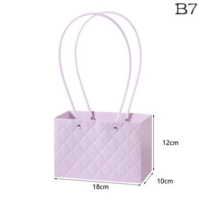 Hordozható virág csomagoló doboz esküvői dekoráció ajándéktáska kézitáska Valentin-napi születésnapi parti dekoráció barkács csokor csomagolás