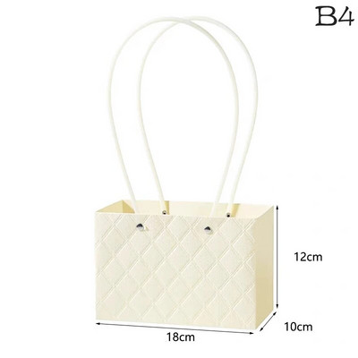 Hordozható virág csomagoló doboz esküvői dekoráció ajándéktáska kézitáska Valentin-napi születésnapi parti dekoráció barkács csokor csomagolás