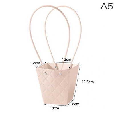 Hordozható virág csomagoló doboz esküvői dekoráció ajándéktáska kézitáska Valentin-napi születésnapi parti dekoráció barkács csokor csomagolás