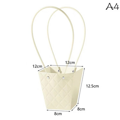 Hordozható virág csomagoló doboz esküvői dekoráció ajándéktáska kézitáska Valentin-napi születésnapi parti dekoráció barkács csokor csomagolás