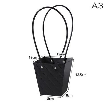 Hordozható virág csomagoló doboz esküvői dekoráció ajándéktáska kézitáska Valentin-napi születésnapi parti dekoráció barkács csokor csomagolás