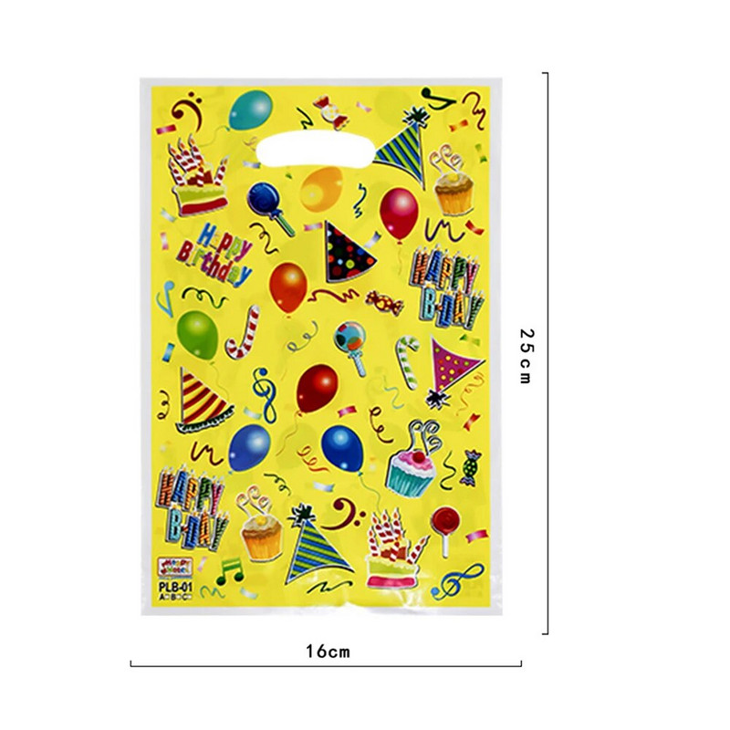 10/20/30 db Színes nyomtatott ajándéktasak Esküvői Születésnapi Party Favor Pouch Loot Bags Csomagolótáskák gyerekeknek Születésnapi tasak