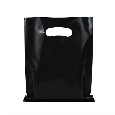 10/20 db egyszínű ajándéktasakok Hordozható táska Cukortáska ékszerek Műanyag csomagolótáska fogantyúval Születésnapi esküvői parti kellék