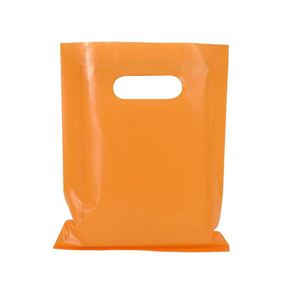 10/20 db egyszínű ajándéktasakok Hordozható táska Cukortáska ékszerek Műanyag csomagolótáska fogantyúval Születésnapi esküvői parti kellék