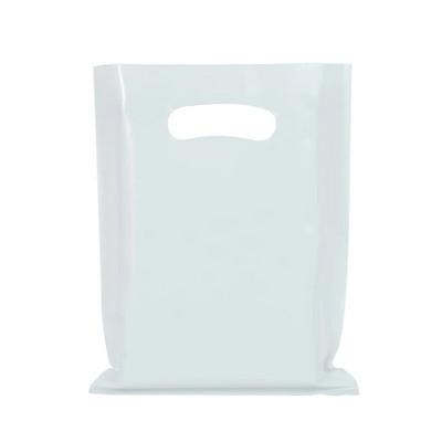 10/20 db egyszínű ajándéktasakok Hordozható táska Cukortáska ékszerek Műanyag csomagolótáska fogantyúval Születésnapi esküvői parti kellék